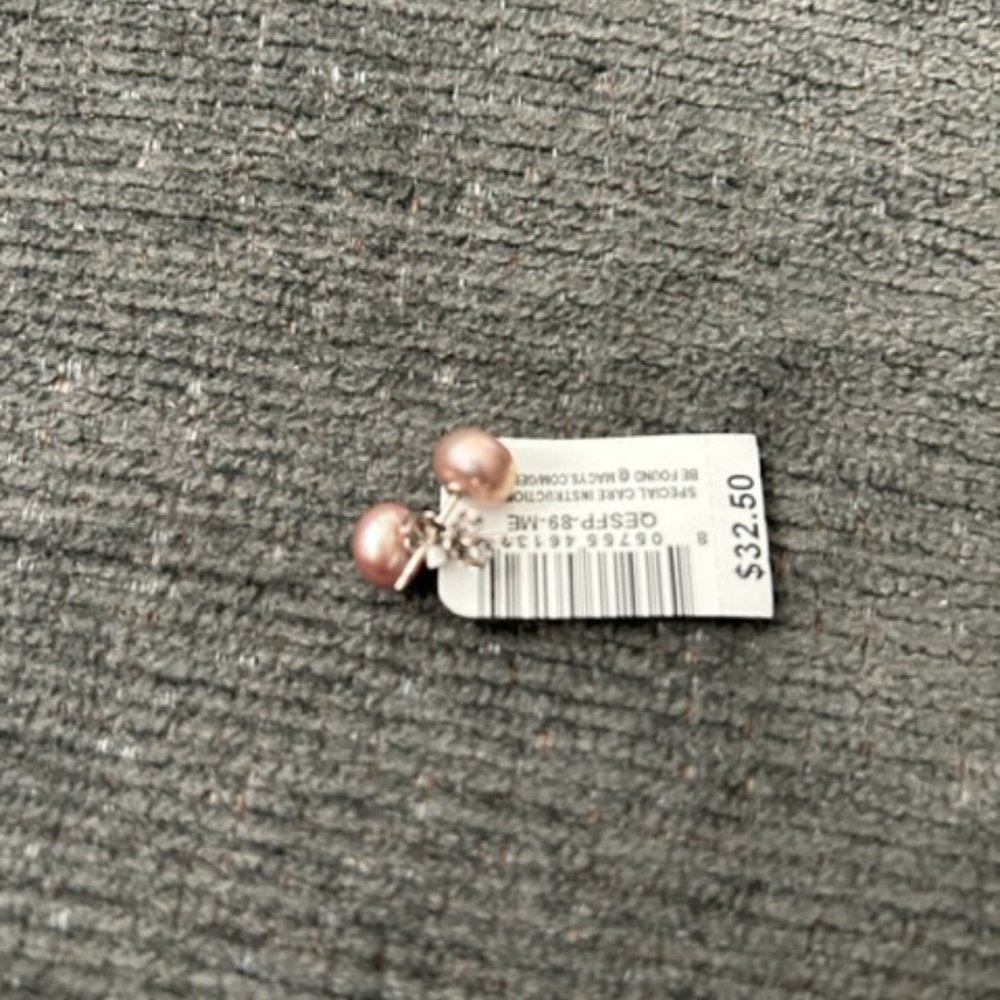 Belle de Mer Pink Pearl Earrings - NWT